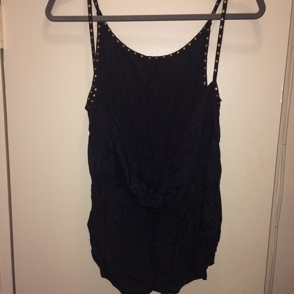 SOLS ELSEWHERE. Pins & Needles (UO) draped back studded tank - Picture 4 of 5